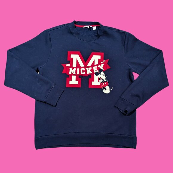 Other - Official Disney Mickey Mouse Blue Crewneck Size L for Women, Size M for Men